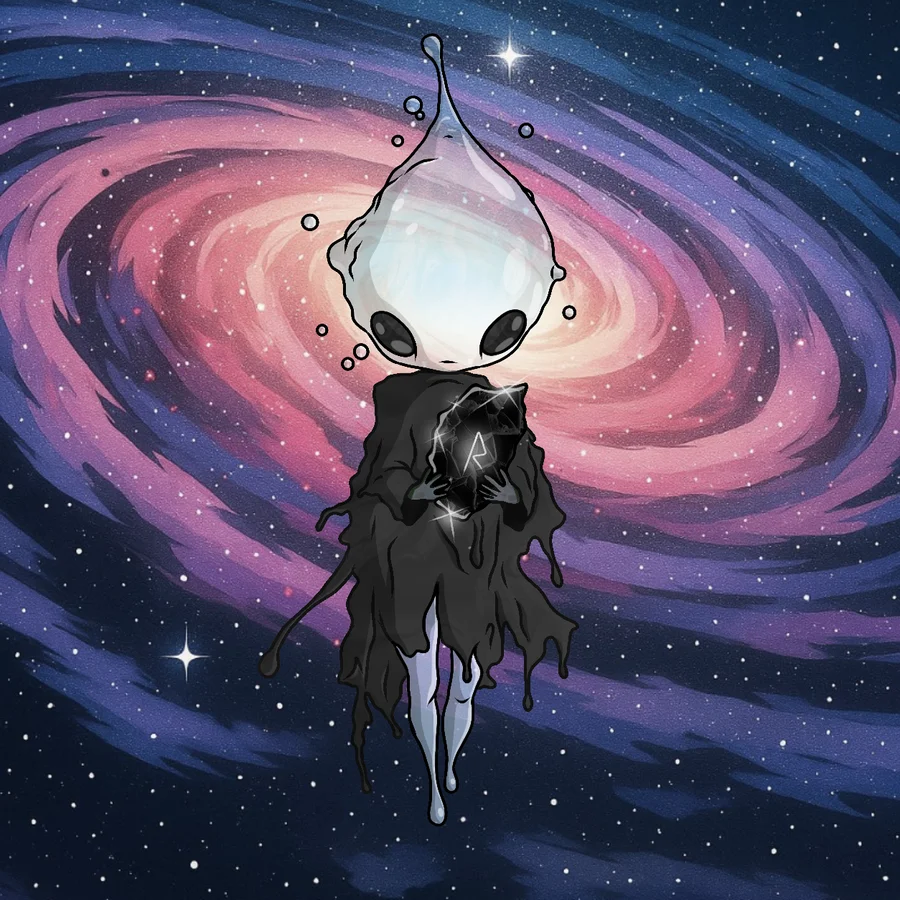 A Mote remembering, carrying the Rune fragment.